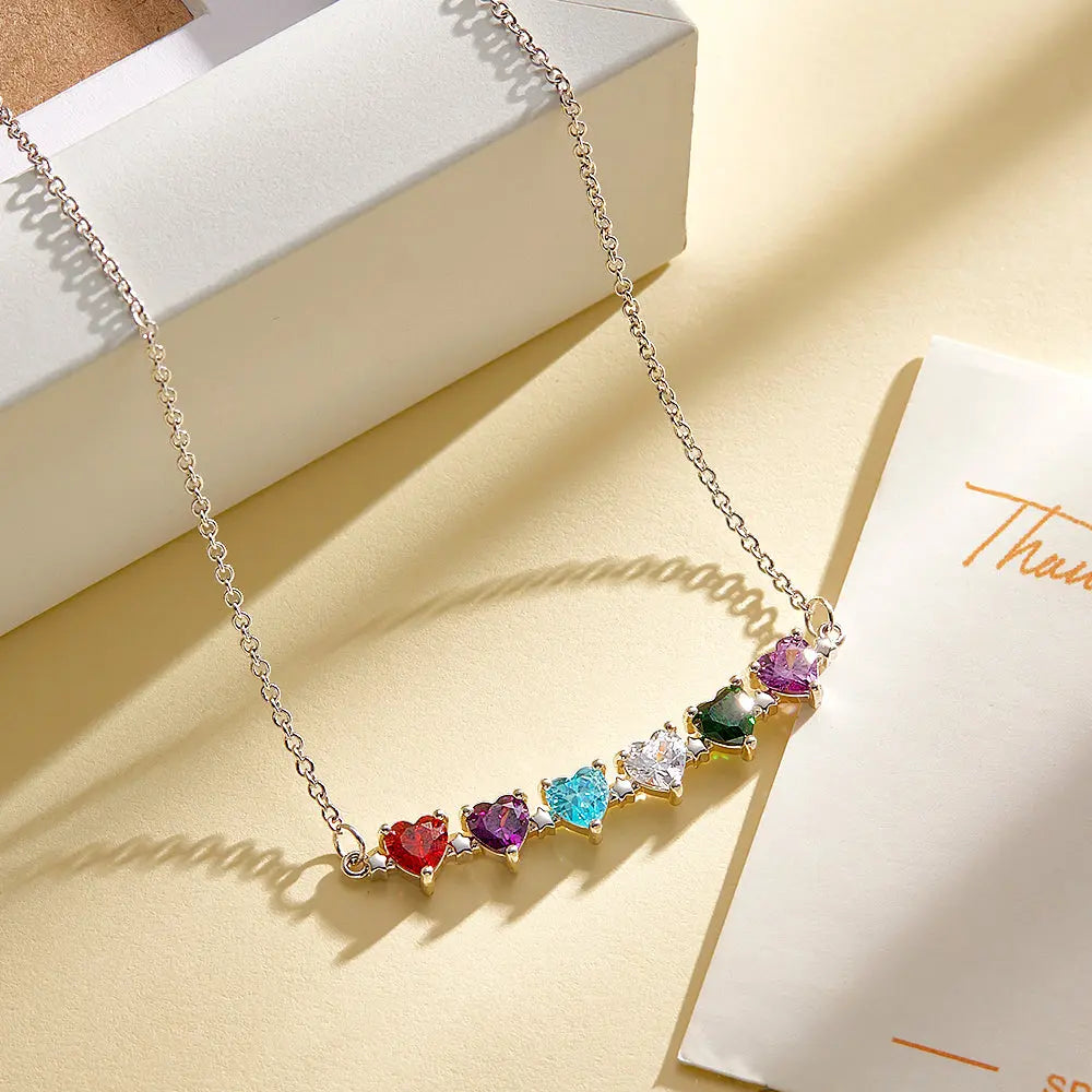 Heart Birthstone Necklace