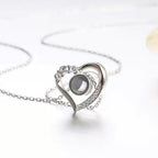Heart Shaped Photo Projection Necklace