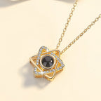 Hexagram Photo Projection Necklace