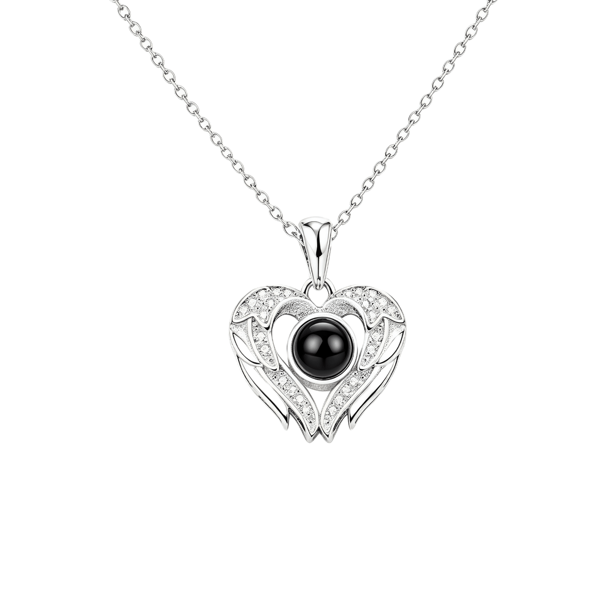 Angel Wings Photo Projection Necklace — Chapters of Life
