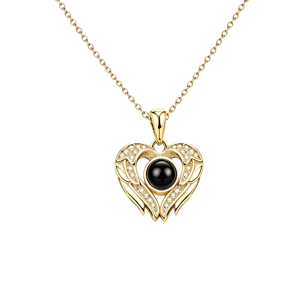Angel Wings Photo Projection Necklace — Chapters of Life