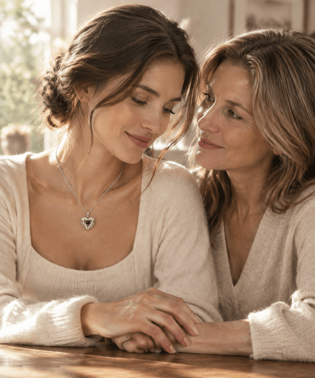 Angel Wings Photo Projection Necklace — Chapters of Life