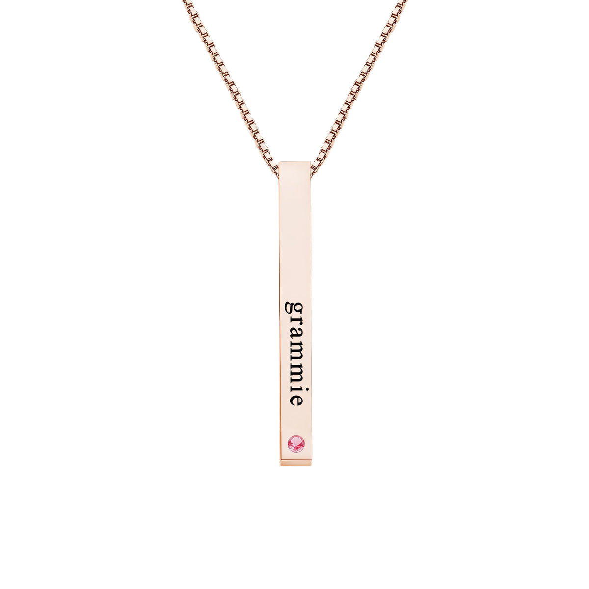 Birthstone Bar Necklace