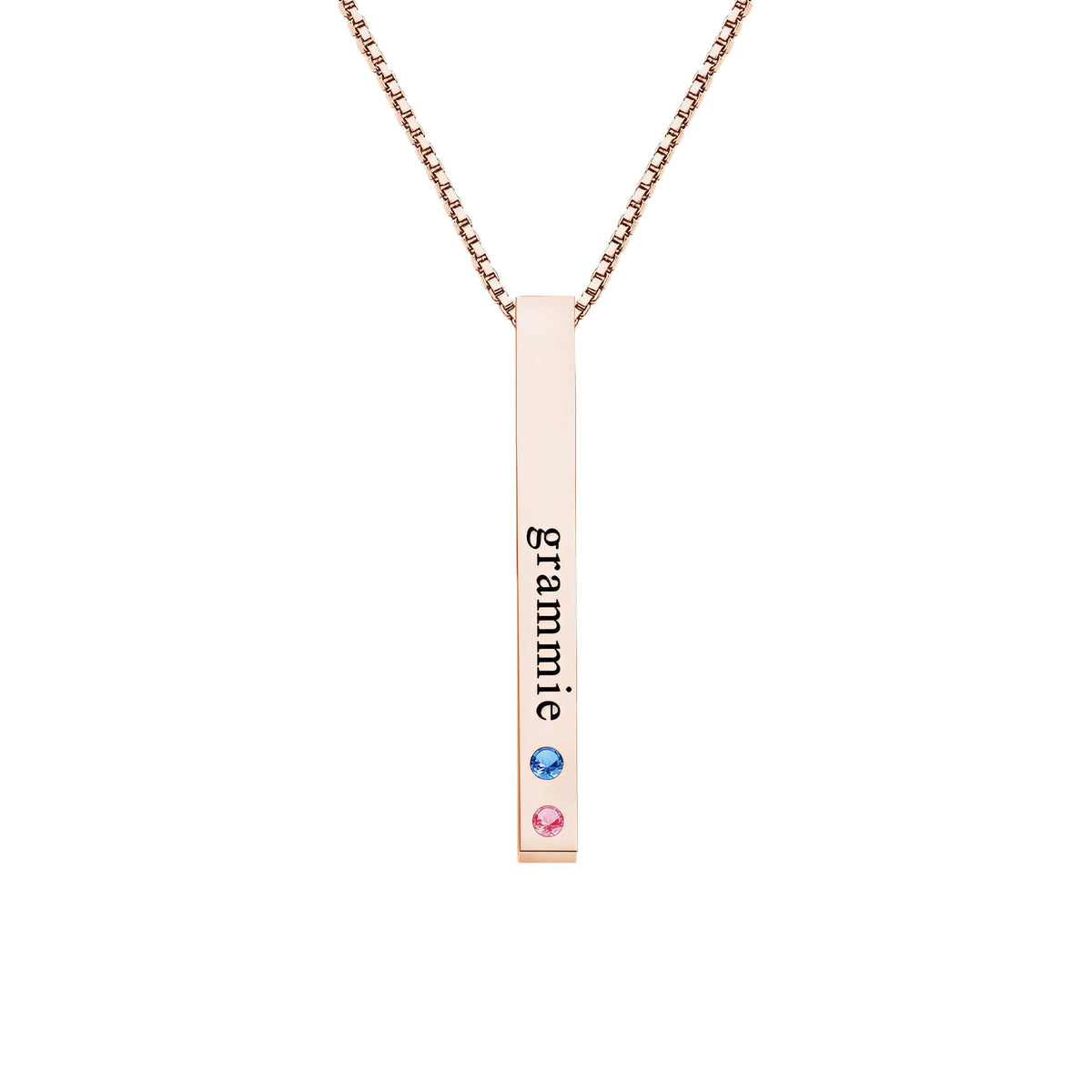 Birthstone Bar Necklace