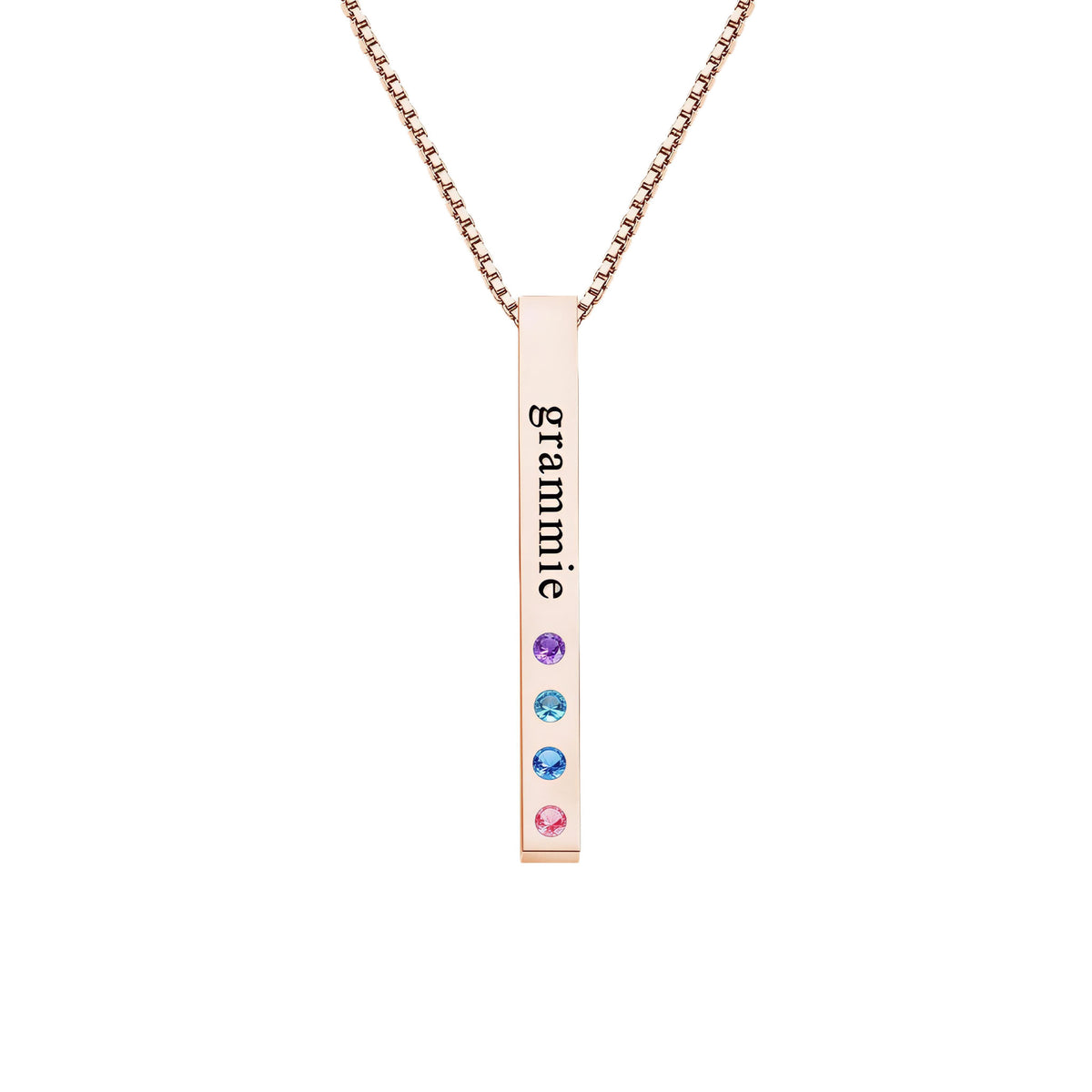 Birthstone Bar Necklace