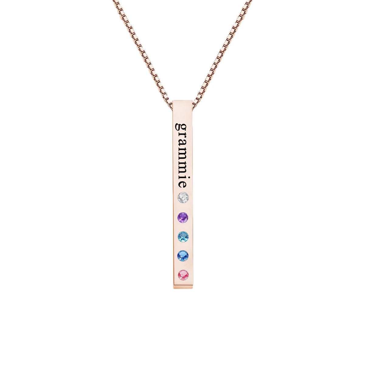 Birthstone Bar Necklace
