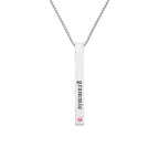Birthstone Bar Necklace