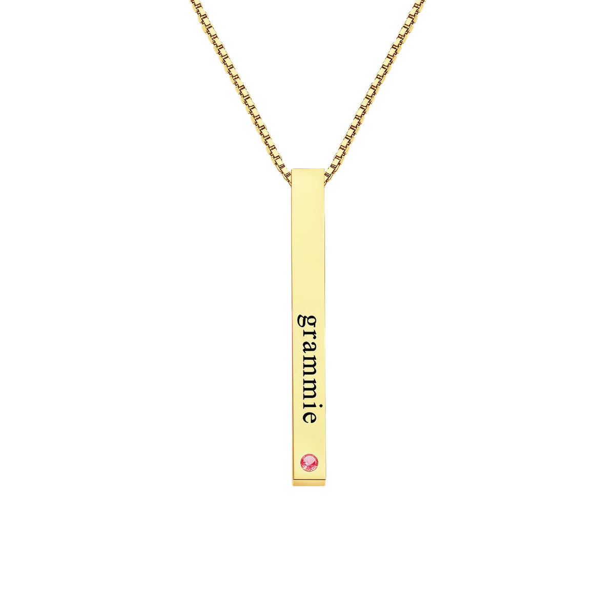 Birthstone Bar Necklace