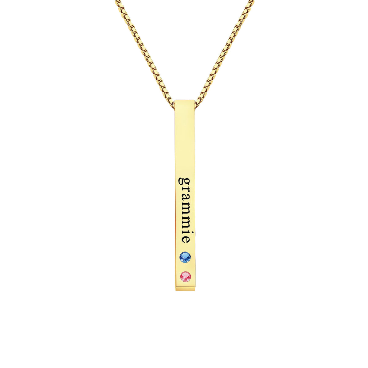 Birthstone Bar Necklace
