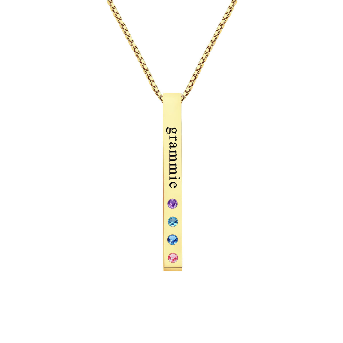 Birthstone Bar Necklace