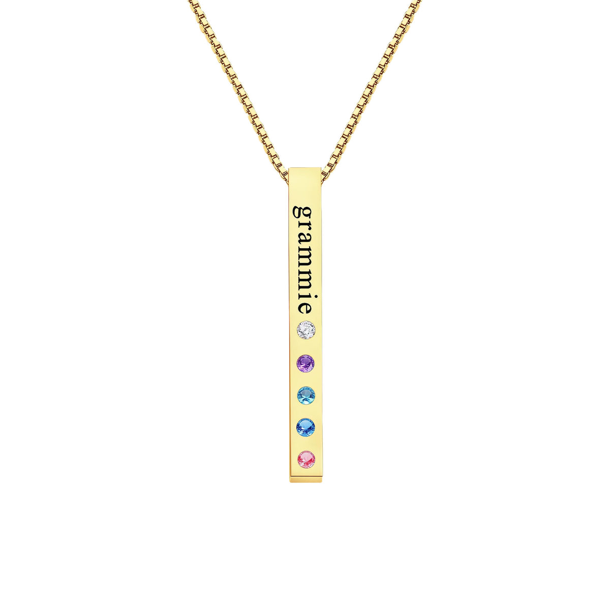 Birthstone Bar Necklace