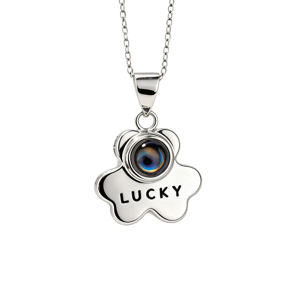 Lucky Bear Photo Projection Necklace