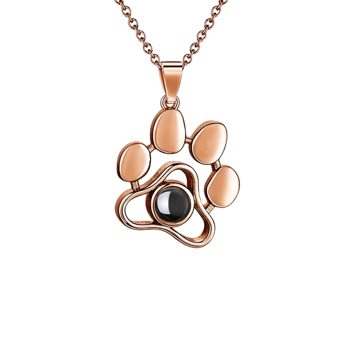 Personalized Cat Paw Photo Necklace