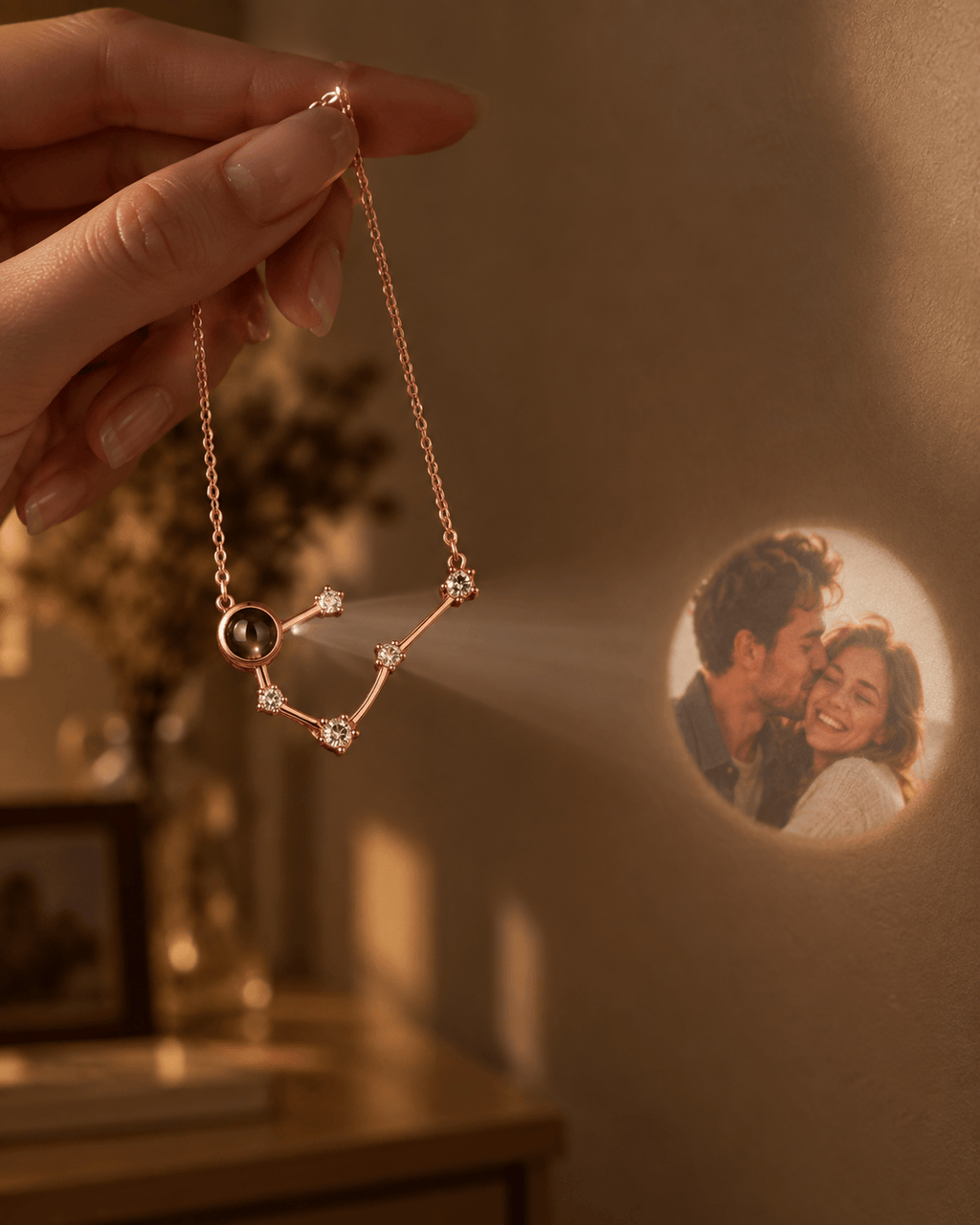 Constellation Photo Projection Necklace — Chapters of Life