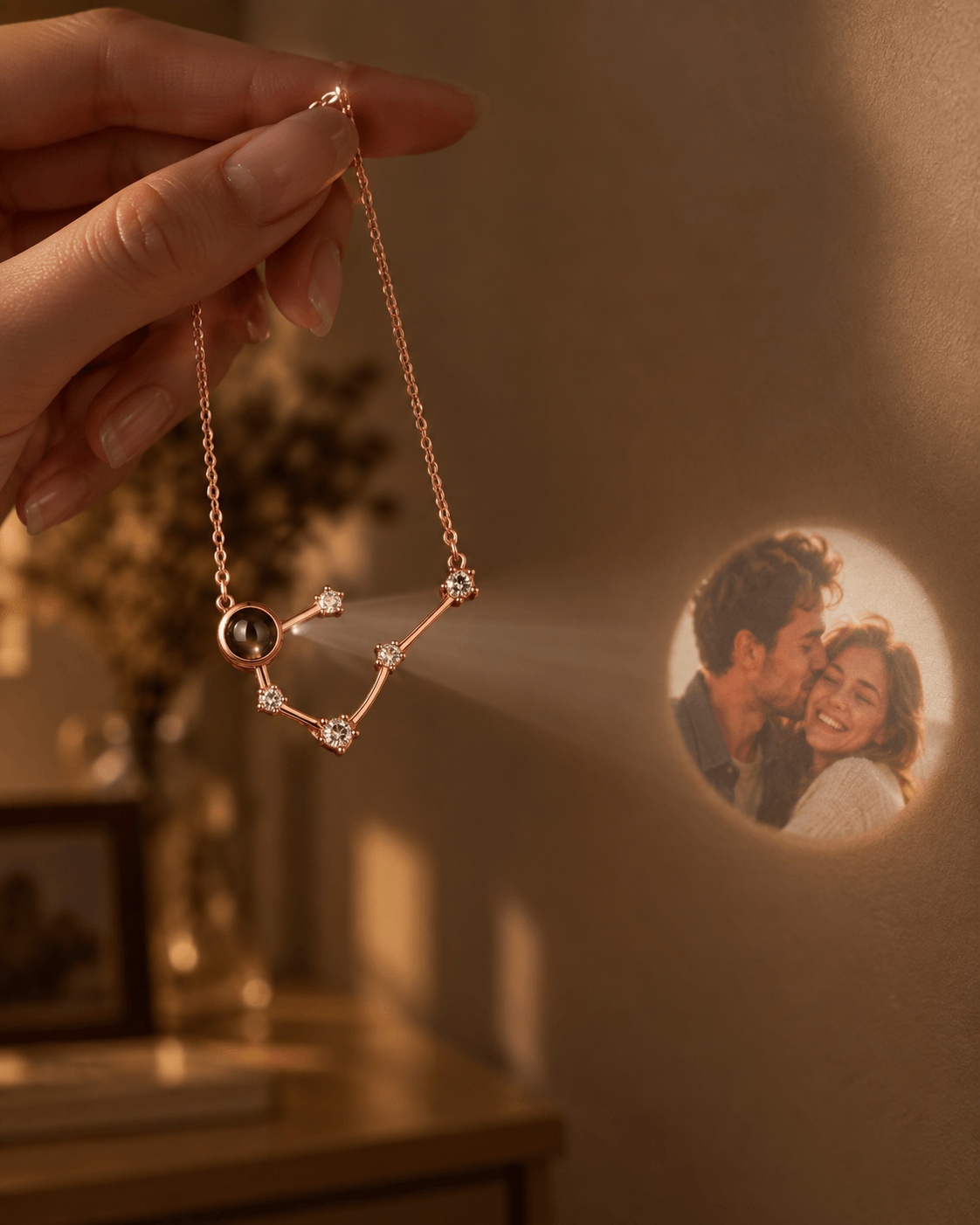 Constellation Photo Projection Necklace — Chapters of Life
