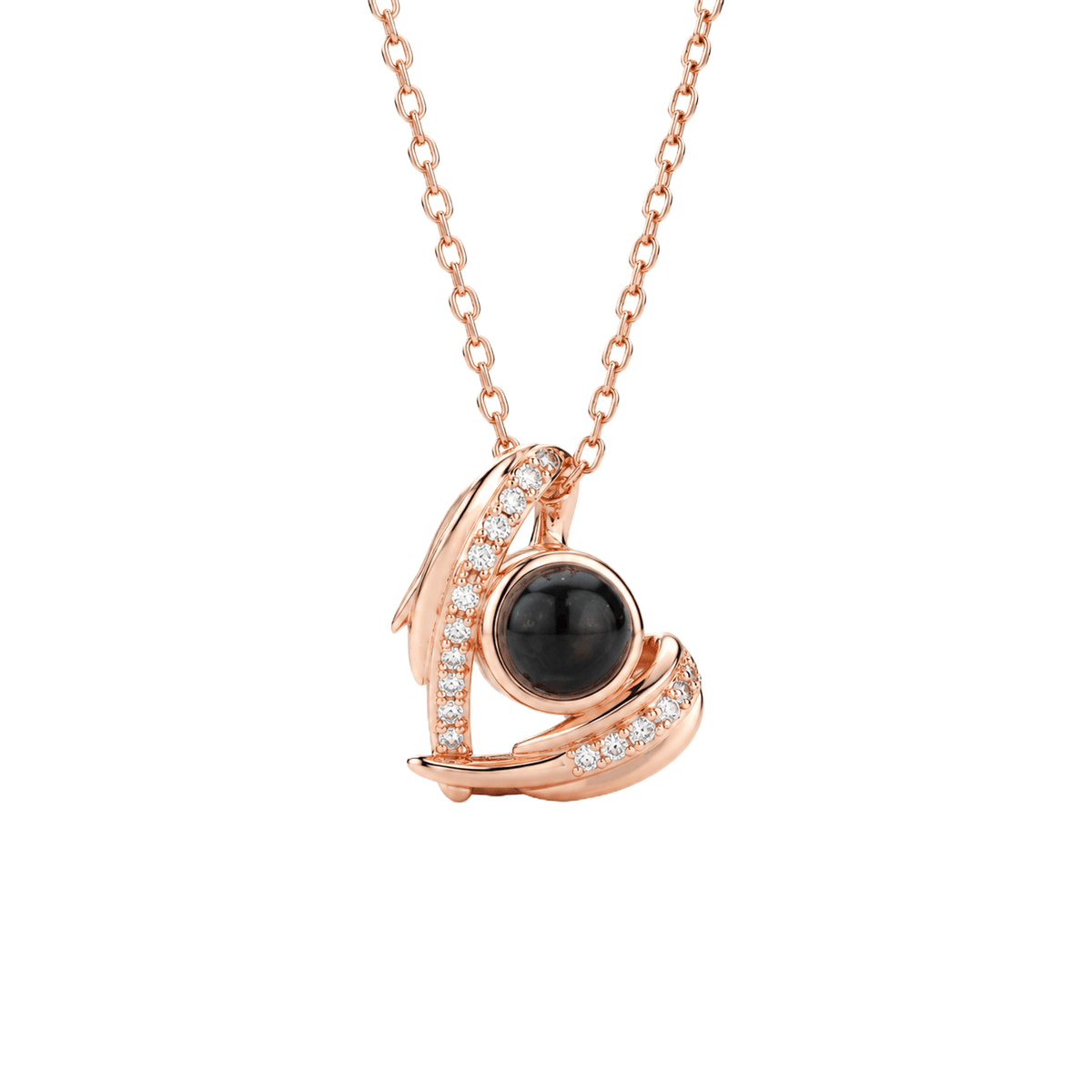 Feather Angel Wings Photo Projection Necklace