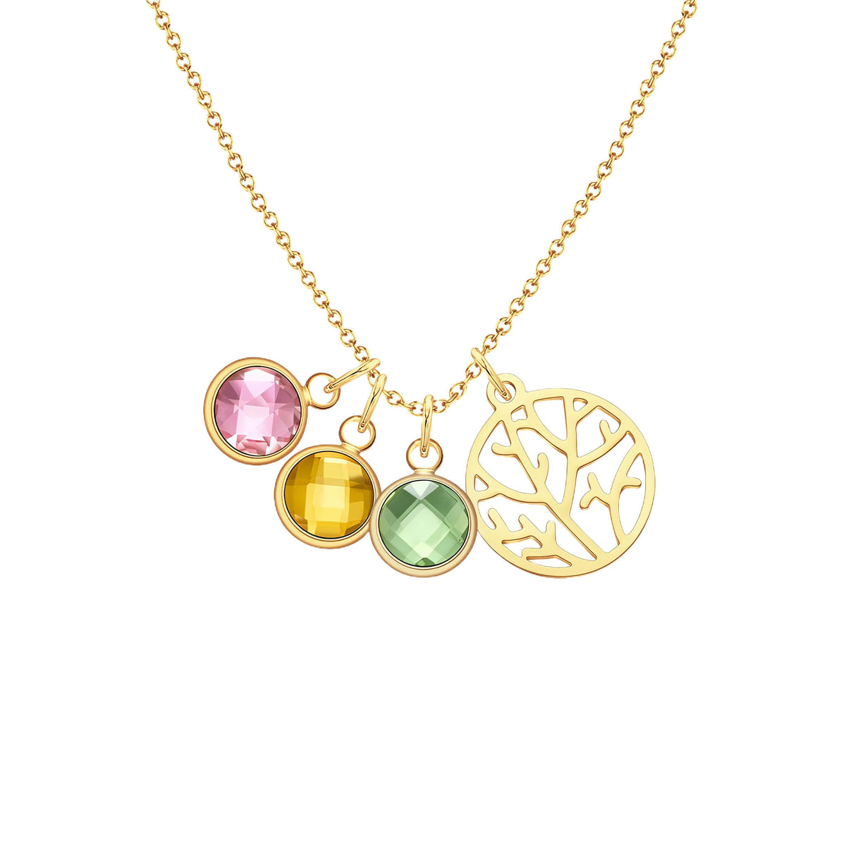 Gold Birthstone Necklace