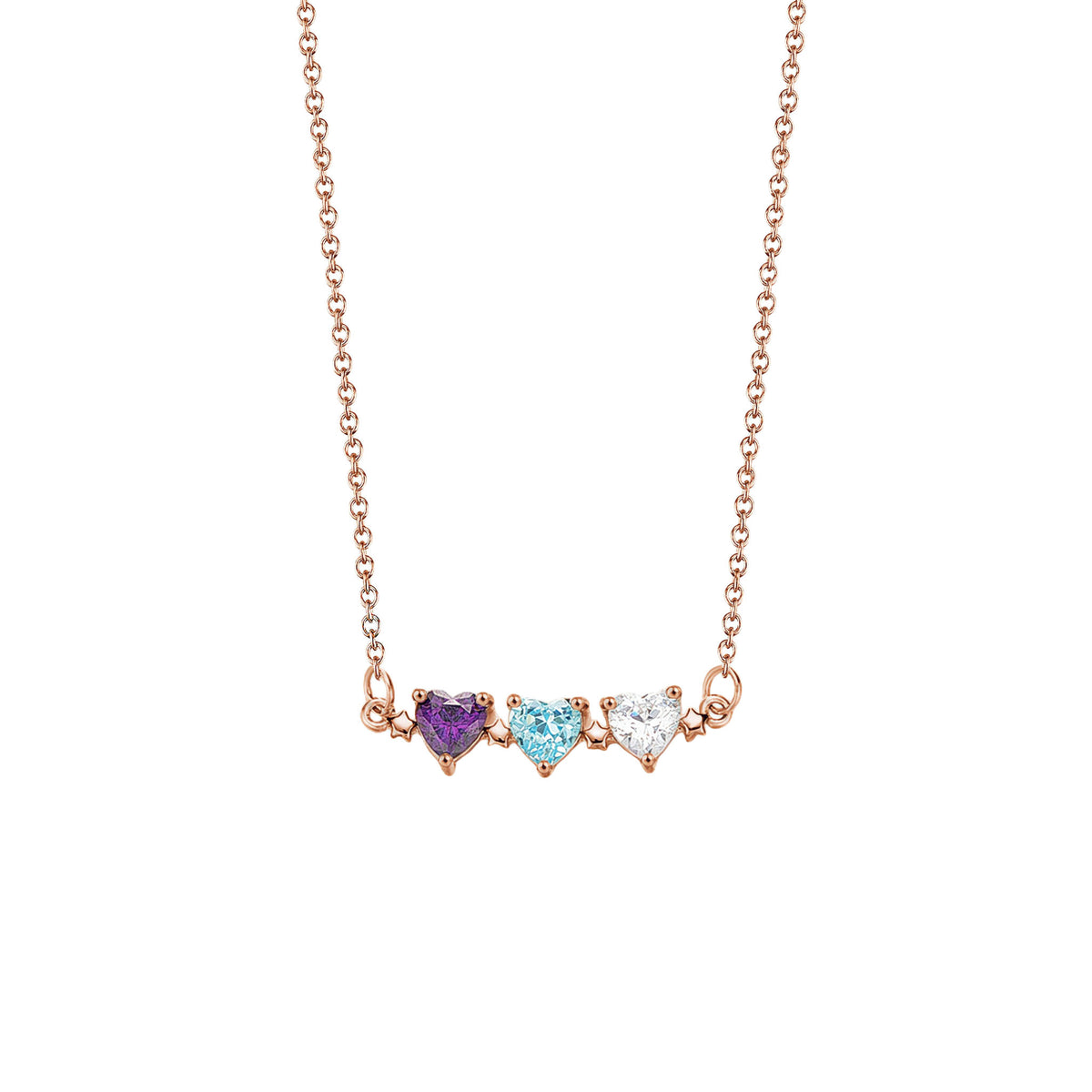 Heart Birthstone Necklace