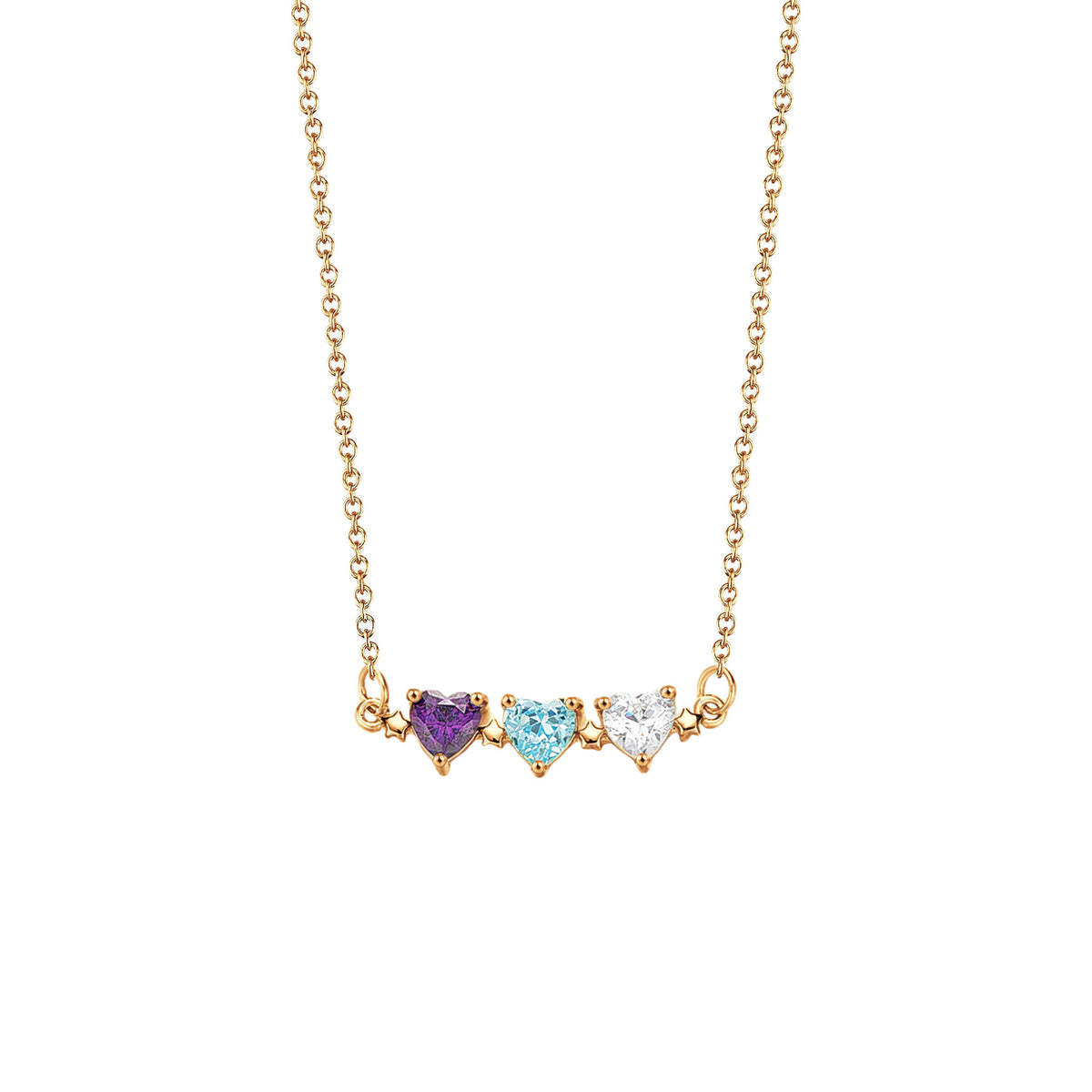 Heart Birthstone Necklace