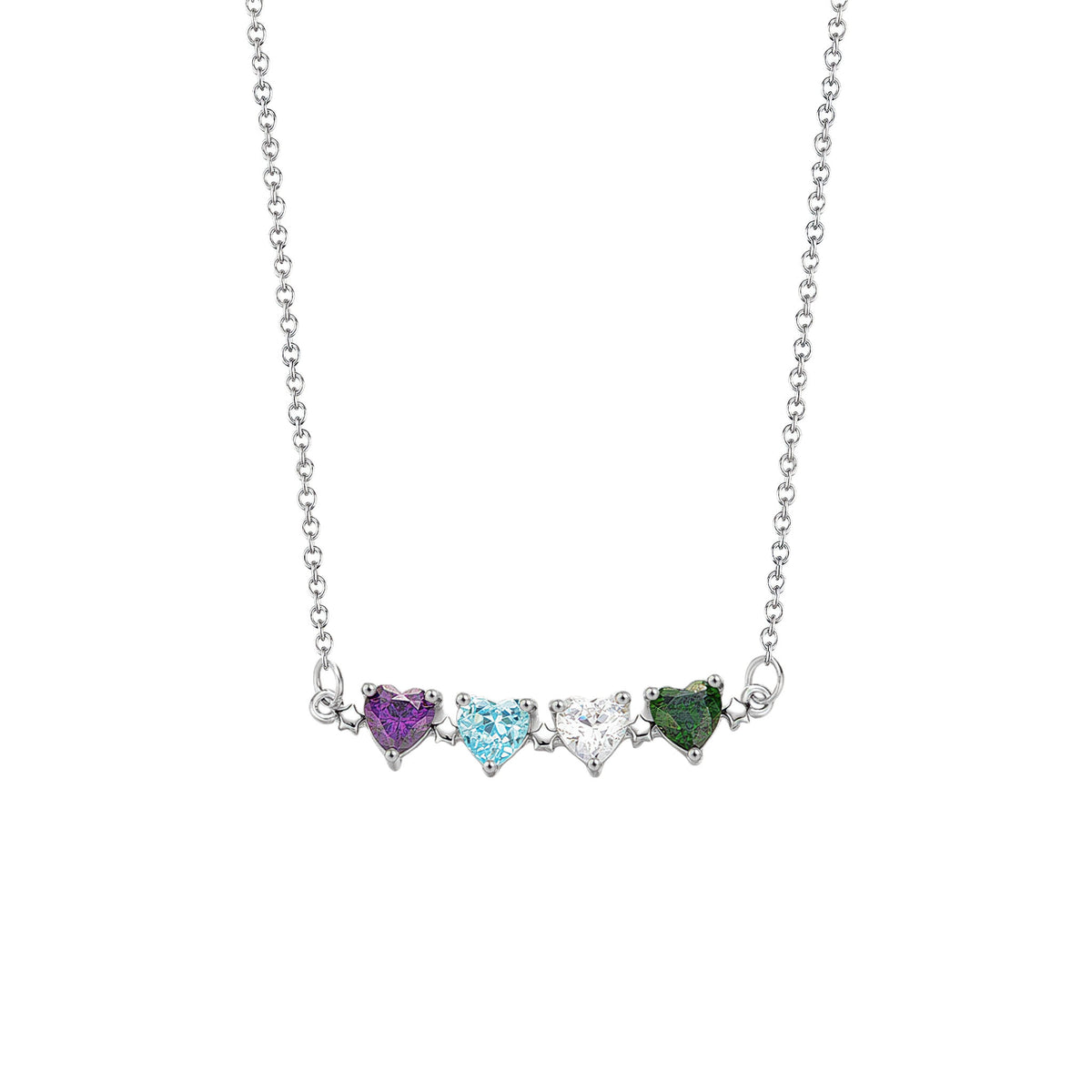 Heart Birthstone Necklace