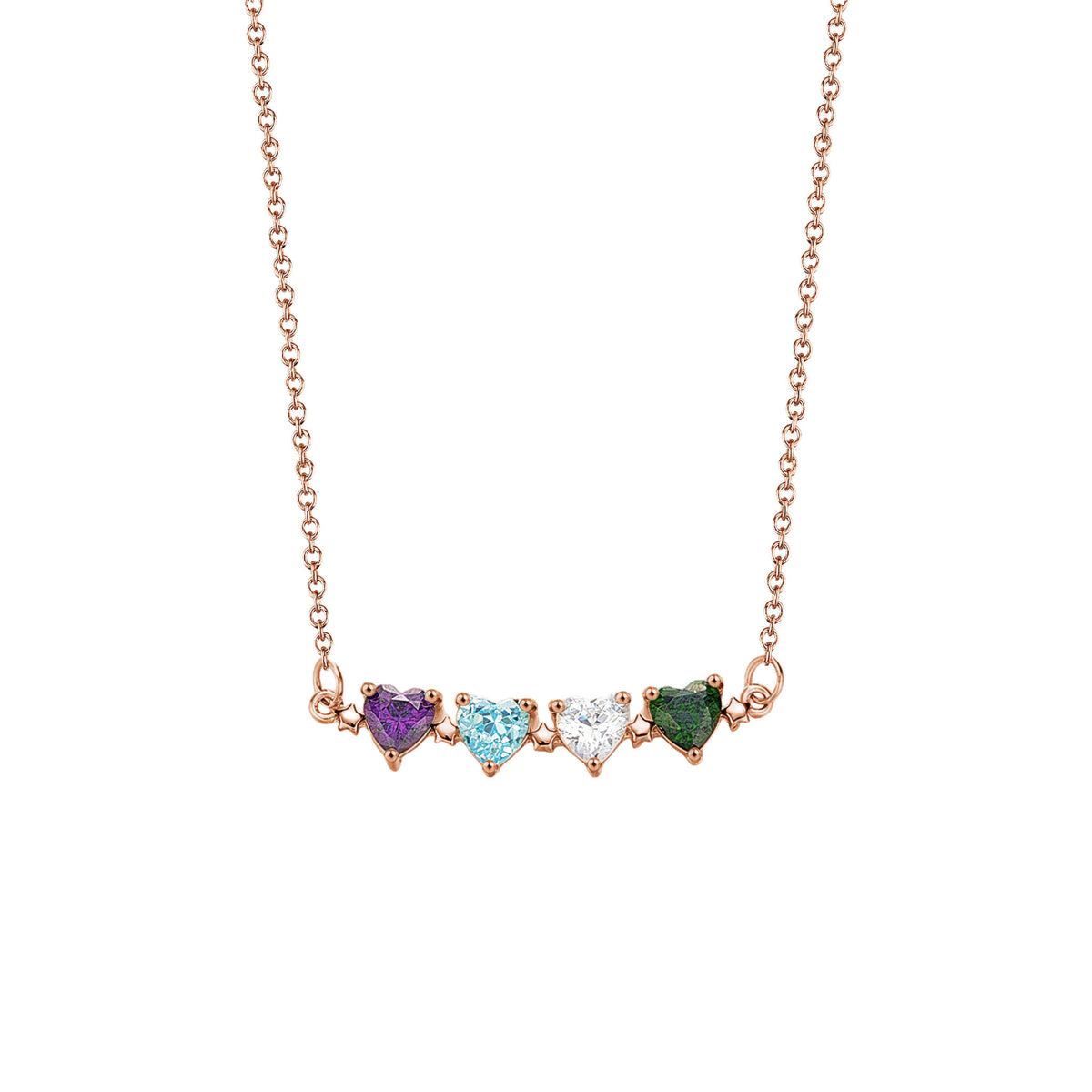 Heart Birthstone Necklace
