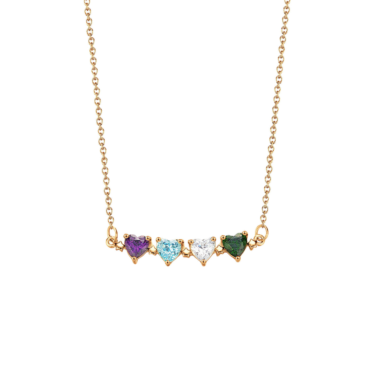 Heart Birthstone Necklace