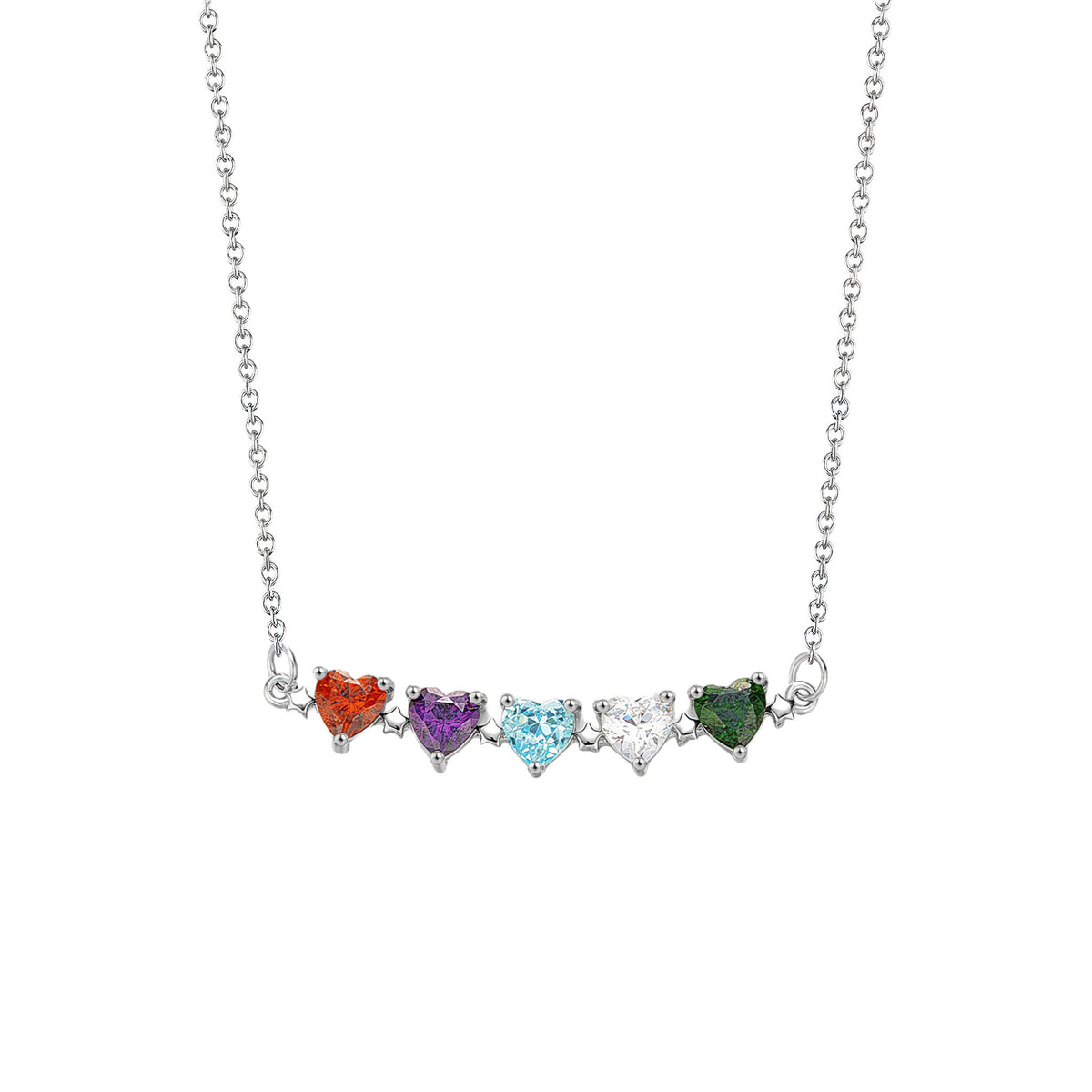 Heart Birthstone Necklace