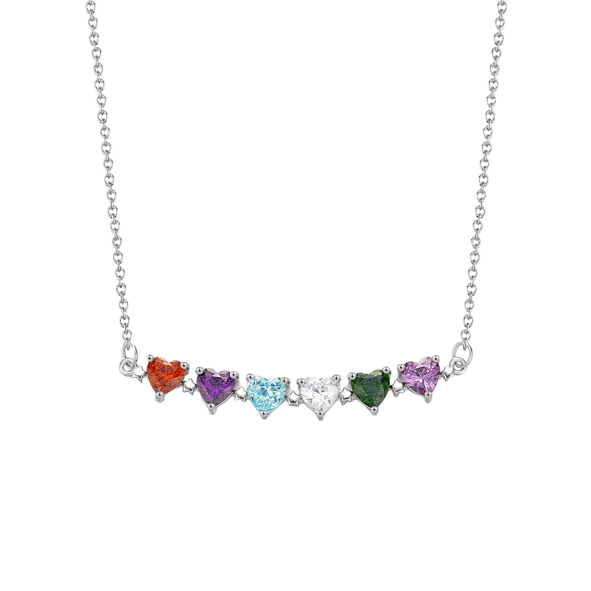 Heart Birthstone Necklace