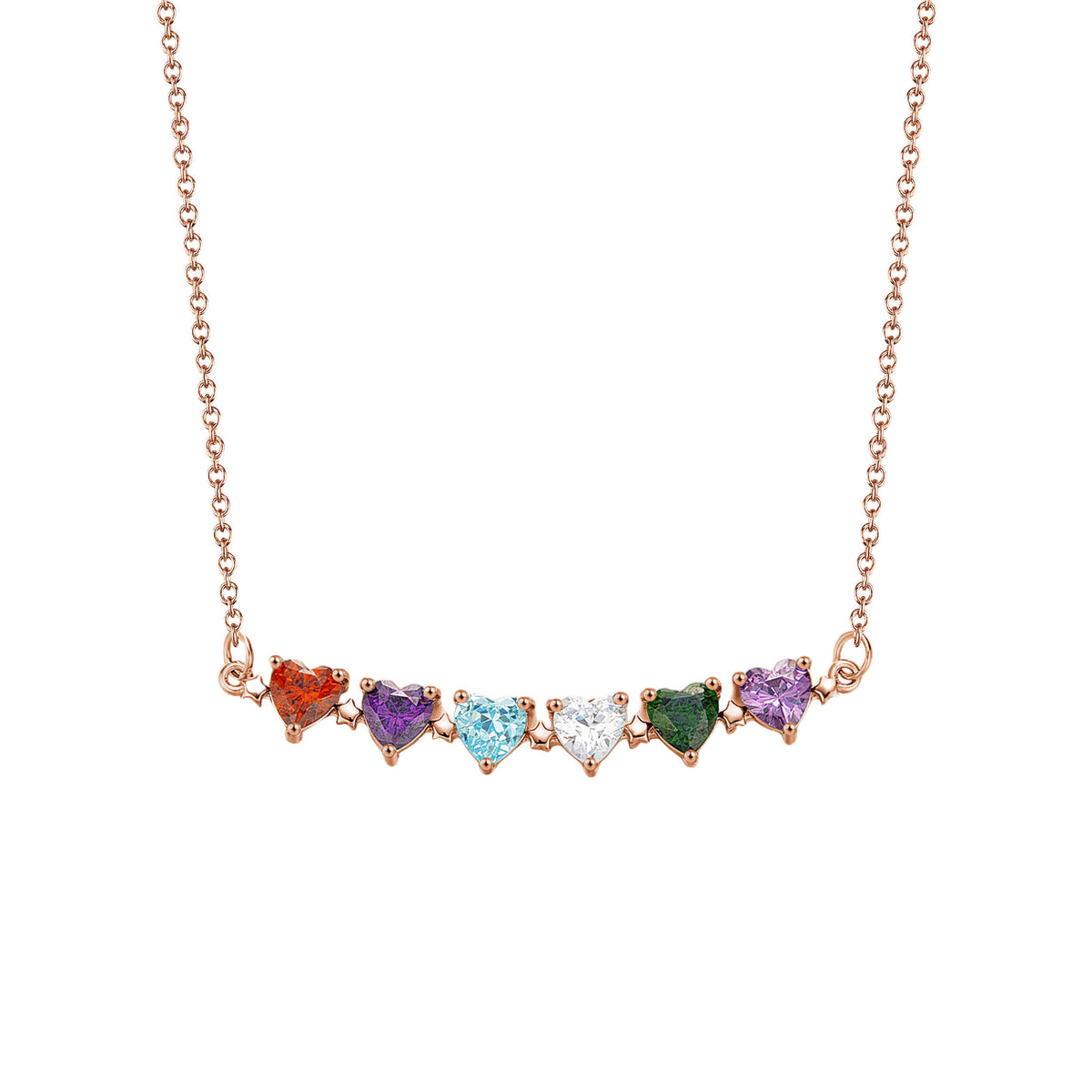 Heart Birthstone Necklace