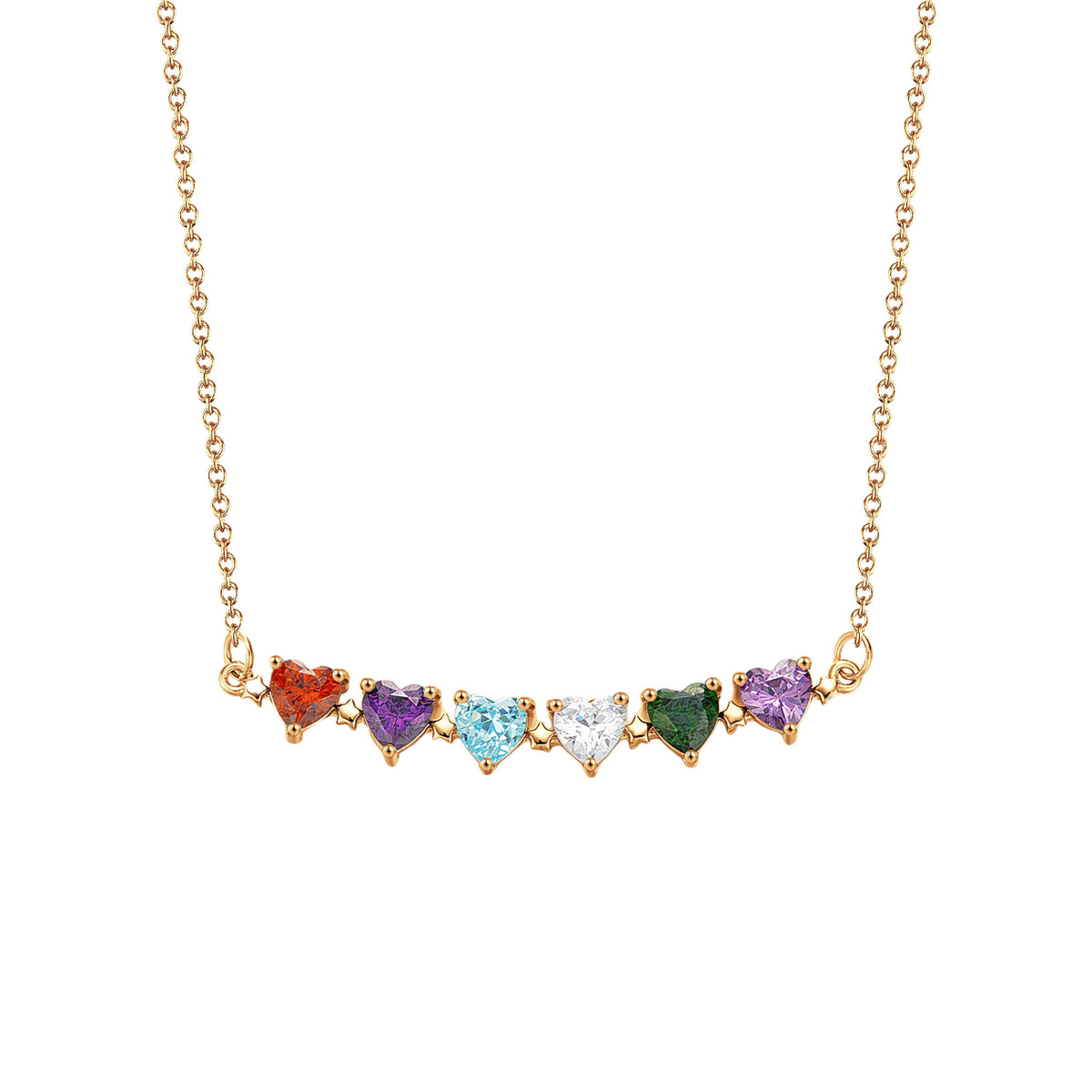 Heart Birthstone Necklace