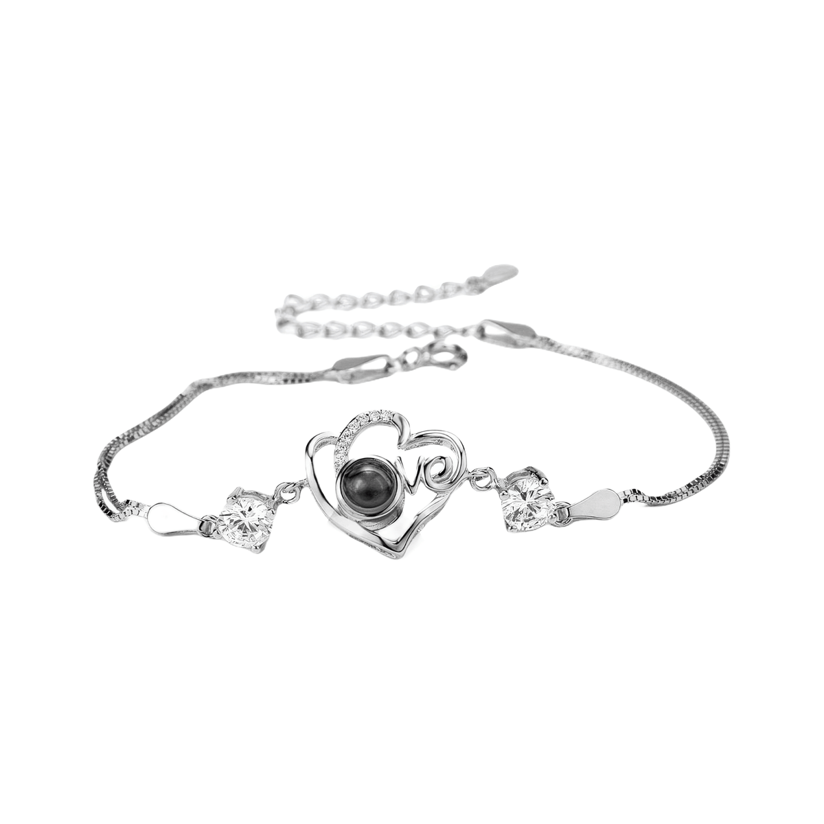 Personalized Heart Photo Projection Bracelet
