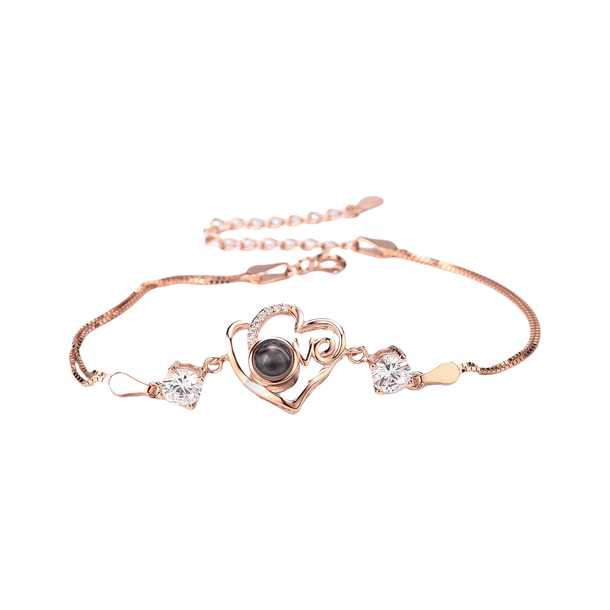 Personalized Heart Photo Projection Bracelet