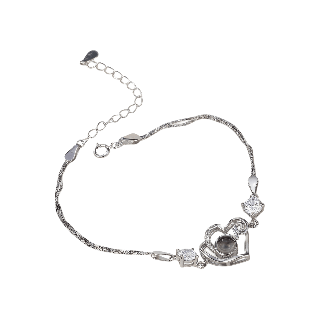 Personalized Heart Photo Projection Bracelet