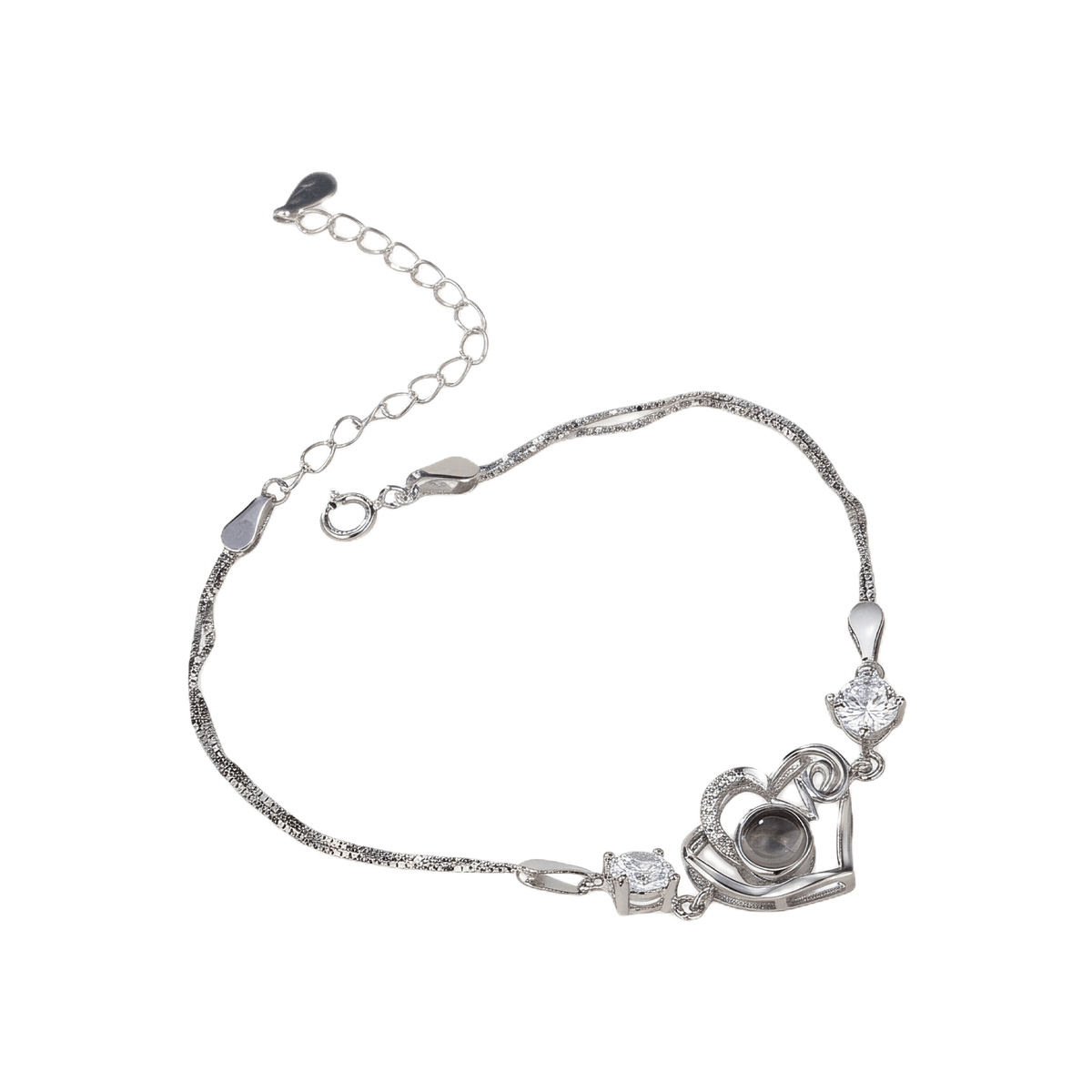 Personalized Heart Photo Projection Bracelet