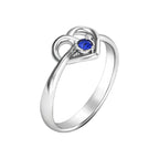 Birthstone Heart Ring