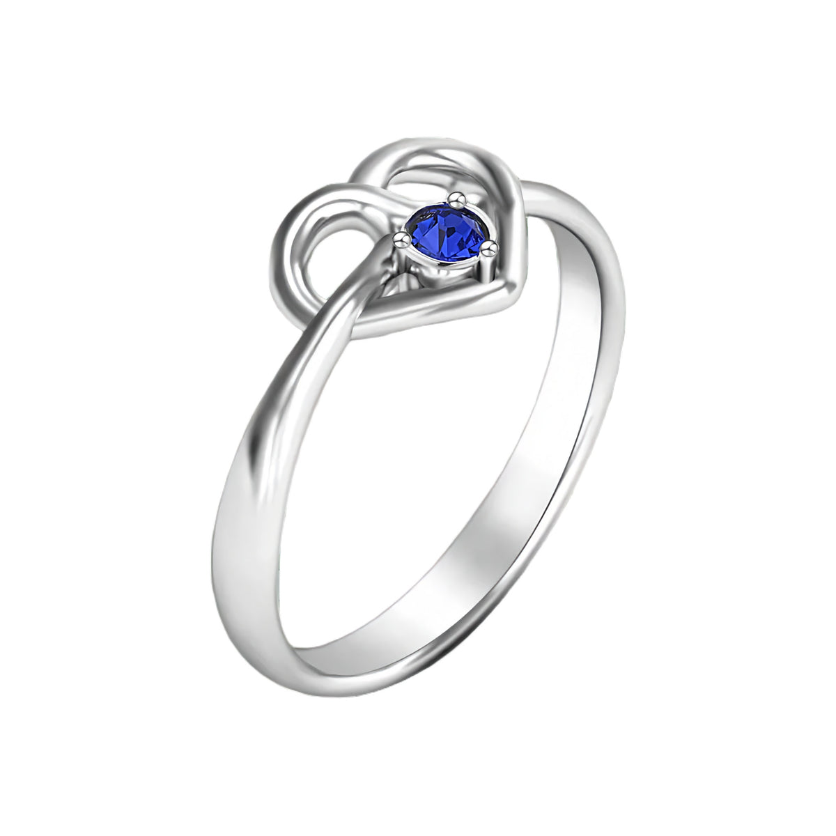 Birthstone Heart Ring