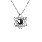 Hexagram Photo Projection Necklace