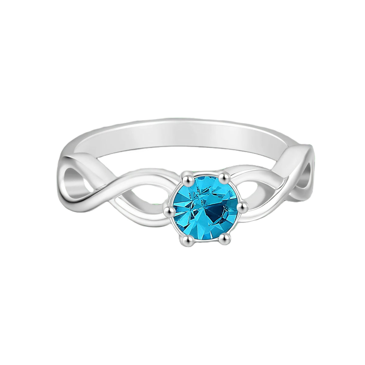 Birthstone Infinity Love Ring