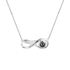 Infinity Love Photo Projection Necklace