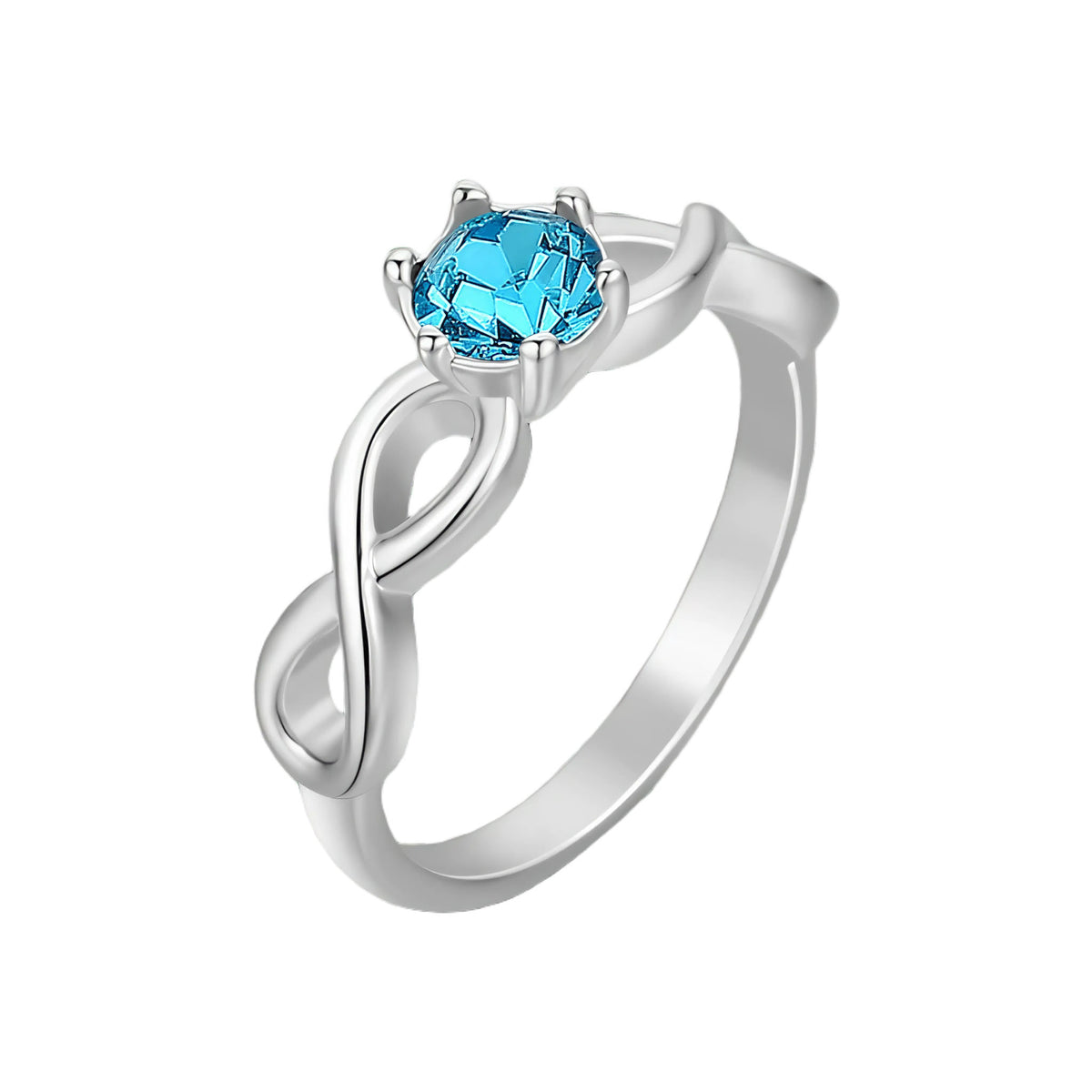 Birthstone Infinity Love Ring