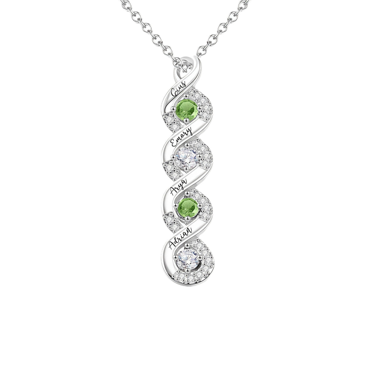 Infinity Name Birthstone Necklace