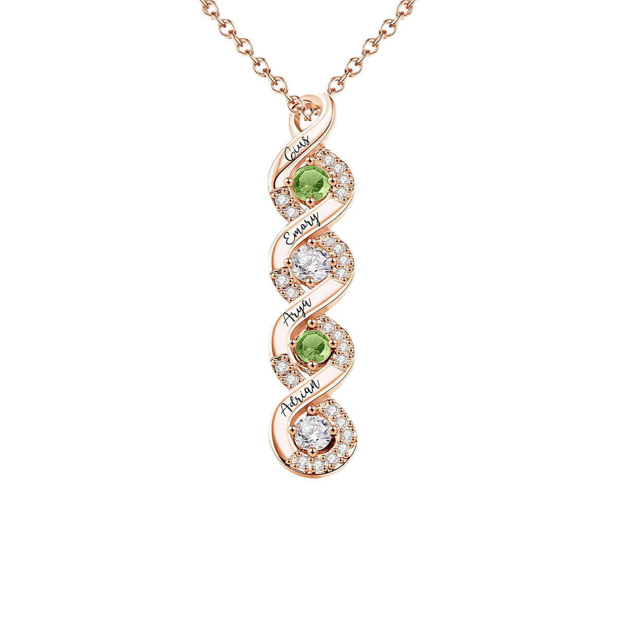 Infinity Name Birthstone Necklace