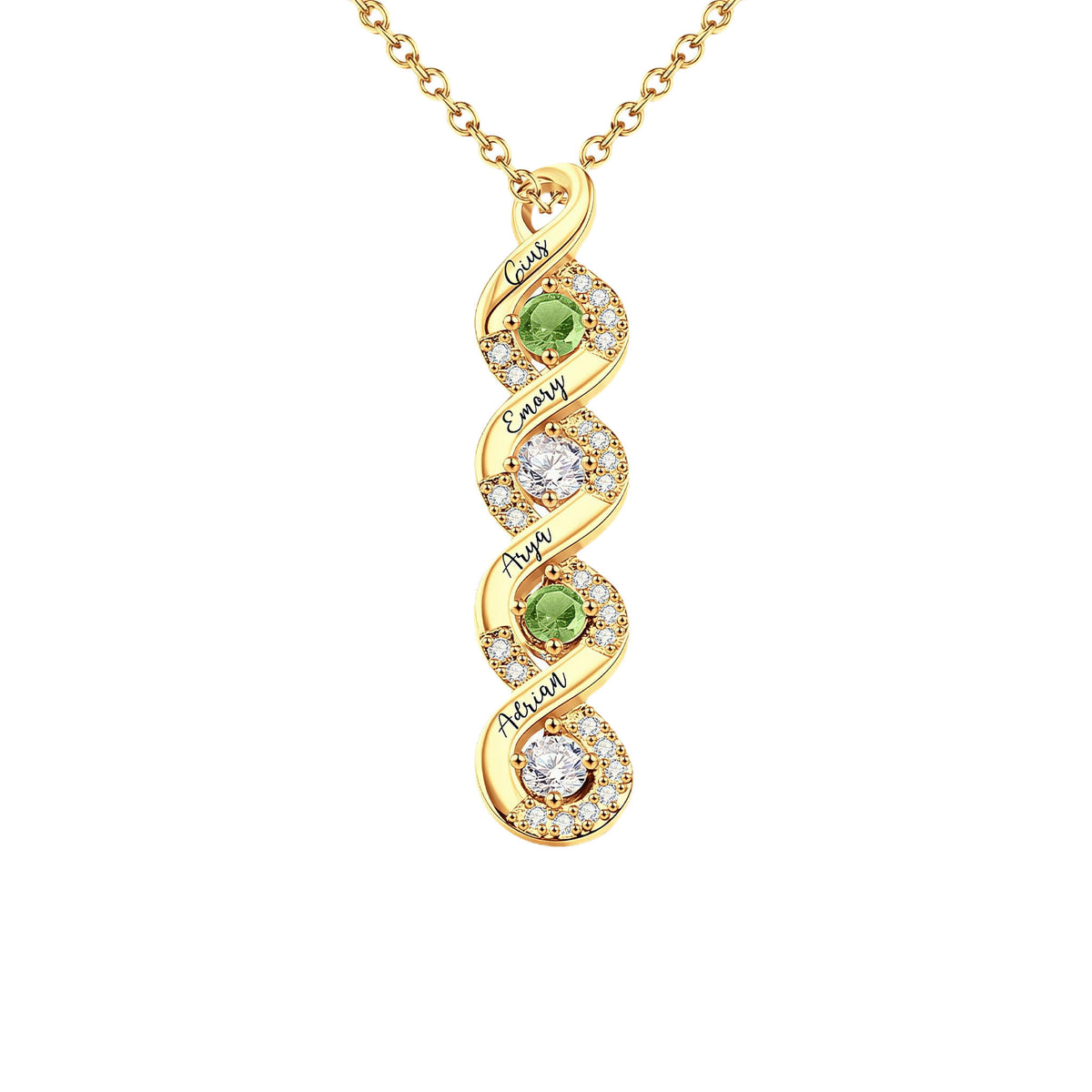 Infinity Name Birthstone Necklace