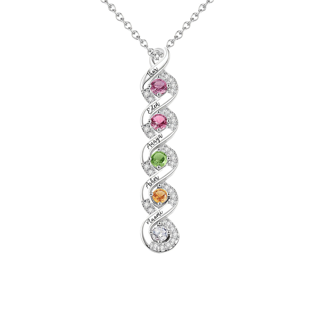 Infinity Name Birthstone Necklace