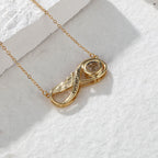 Personalized infinity love photo projection necklace gift for her