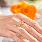 Angel Wing Heart Photo Projection Ring