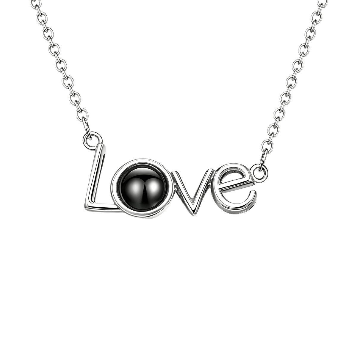 LOVE Photo Projection Necklace
