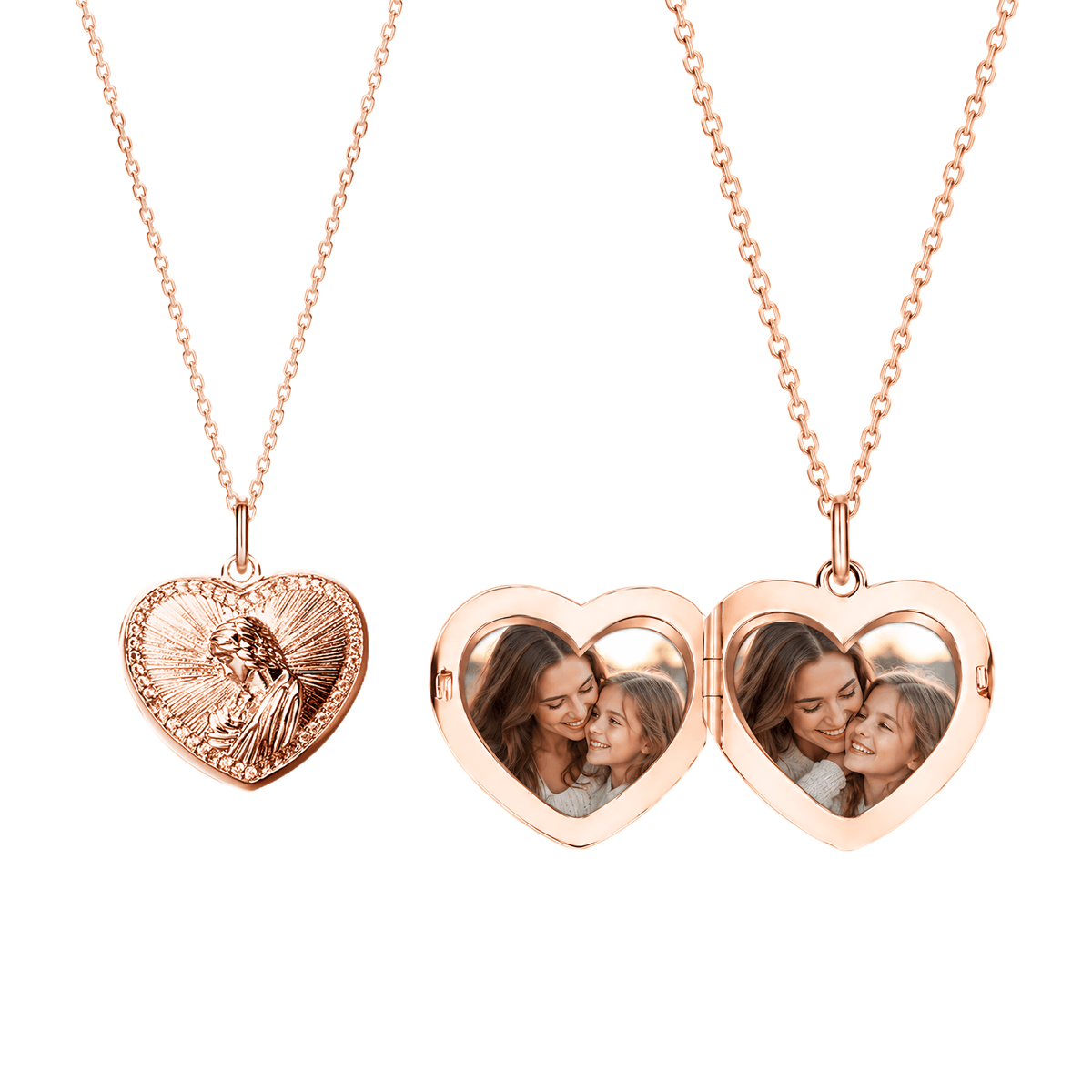Personalized Photo Locket Necklace for Mom