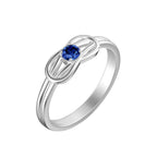 Birthstone Love Knot Ring