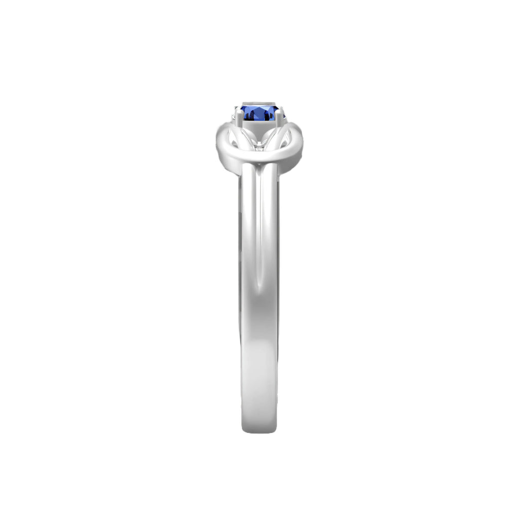 Birthstone Love Knot Ring
